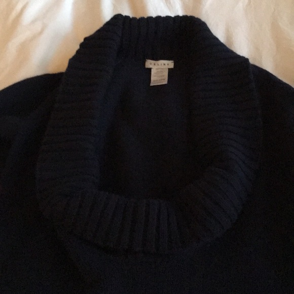 Celine chunky cashmere cowl shawl collared sweater - Picture 3 of 11